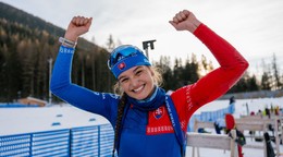 Michaela Straková po pretekoch IBU Cupu vo švajčiarskom Gomse.