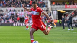 Slovenský futbalista David Strelec v drese Middlesbrough FC.