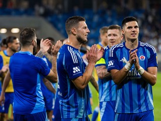 Futbalisti ŠK Slovan Bratislava.