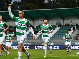 Skalica oslavuje gól.