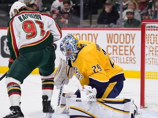 Momentka zo zápasu Minnesota - Nashville