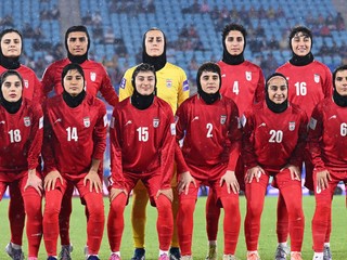 Iránske futbalistky. 