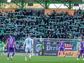 Momentka zo zápasu Prešov - Komárno.
