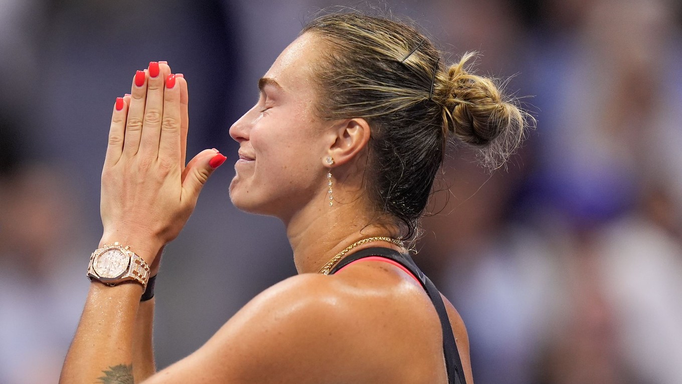Aryna Sabalenková na US Open 2025.