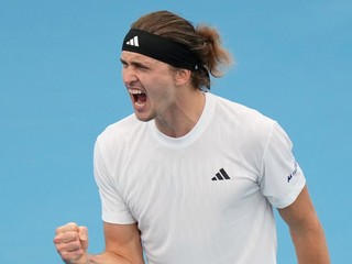Alexander Zverev sa teší zo svojho víťazstva za Nemecko nad United Cupe.