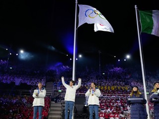 Záverečný ceremoniál počas ZOH 2026.