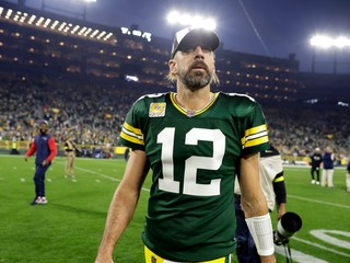 Quarterback tímu Green Bay Packers Aaron Rodgers.