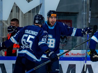 Radosť hokejistov HC SLOVAN Bratislava.
