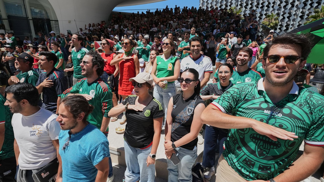Fanúšikovia Mexika počas úvodného zápasu MS 2026.