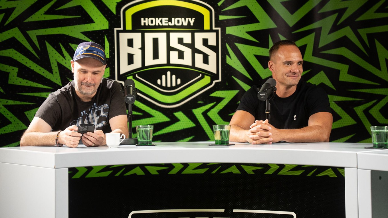 Filip Hudec a Andrej Sekera v podcaste Hokejový BOSS NHL.