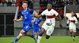 Fotka zo zápasu Slovensko U21 - Portugalsko U21.