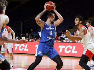 Basketbalisti Česka proti Turecku.