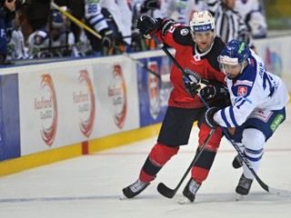 Momentka zo zápasu medzi Slovenskom a Nórskom.