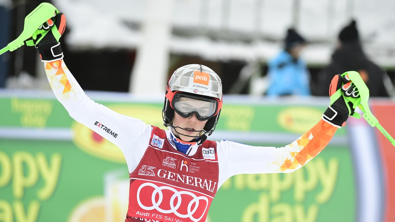 Petra Vlhová vyhrala slalom v Kranjskej Gore 2022.