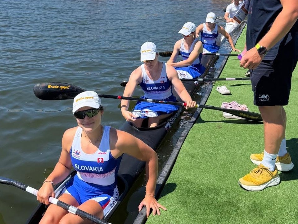 Slovenský ženský štvorkajak - Réka Bugár, Bianka Sidová, Sofia Bergendi a Hana Gavorová v K4 500m