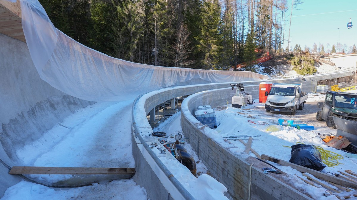 Olympijská bobová dráha v Cortine d'Ampezzo