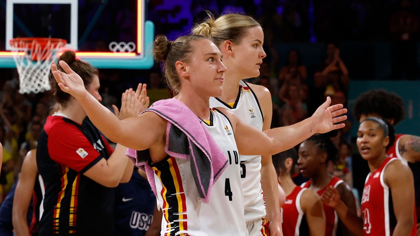 Basketbalistky Belgicka. 