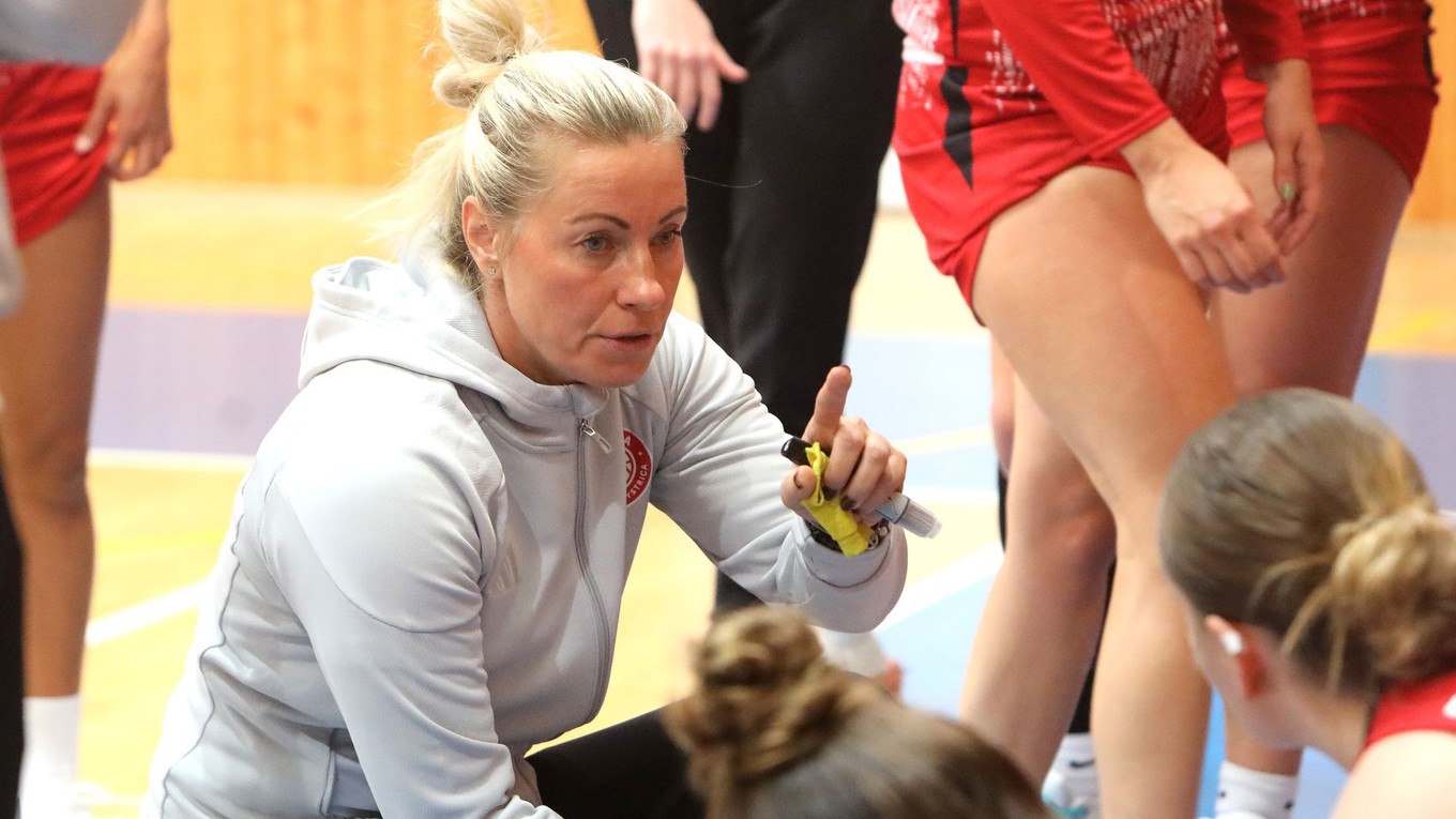 Hlavná trénerka Slávie ŠKP Banská Bystrica Zuzana Žirková. 