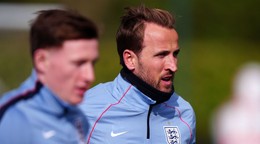 Harry Kane počas tréningu