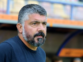 Na snímke hlavný tréner mužstva Hajduk Split Gennaro Gattuso počas zápasu 3. predkola Európskej konferenčnej ligy.