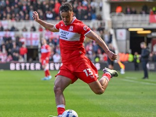 Slovenský futbalista David Strelec v drese Middlesbrough FC.