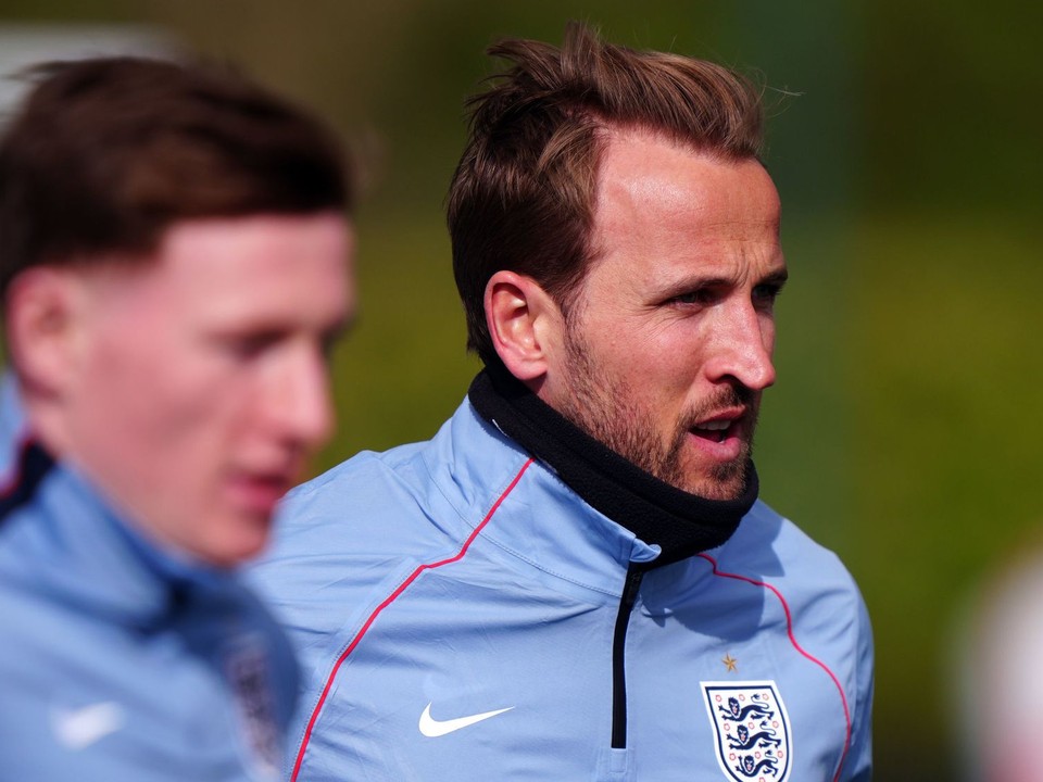 Harry Kane počas tréningu