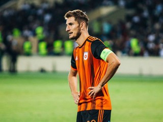 Martin Chrien v zápase proti FC Noah.