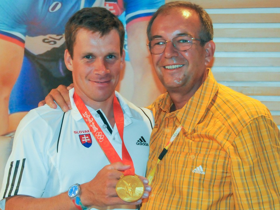 Michal Martikán a Zdenek Ďuriš. 