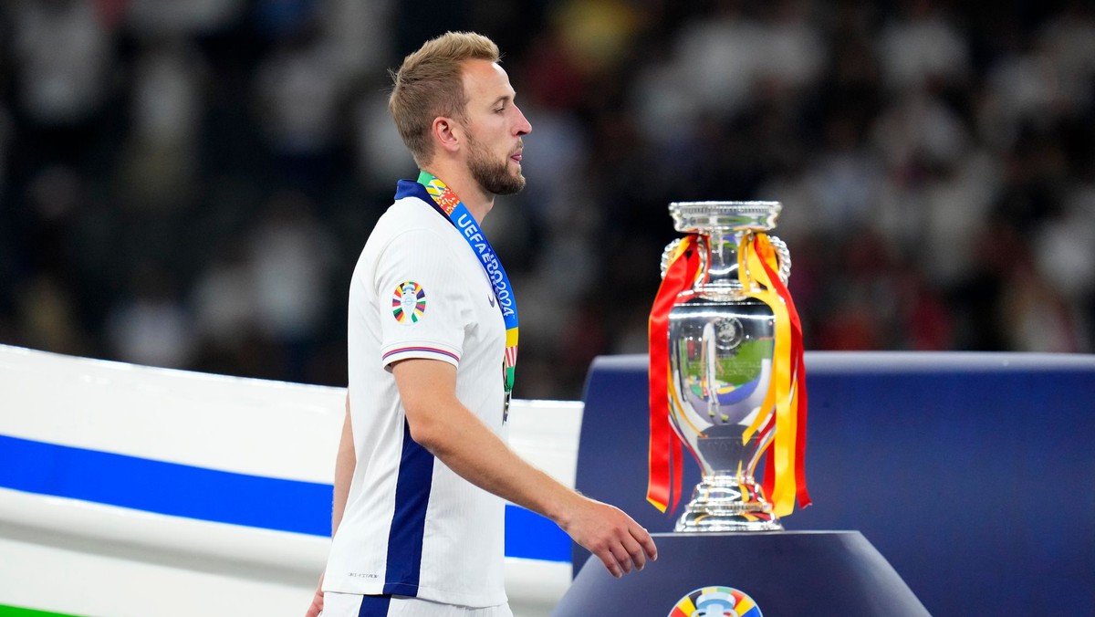 Harry Kane po prehre vo finálovom zápase Španielsko - Anglicko na EURO 2024 (ME vo futbale).