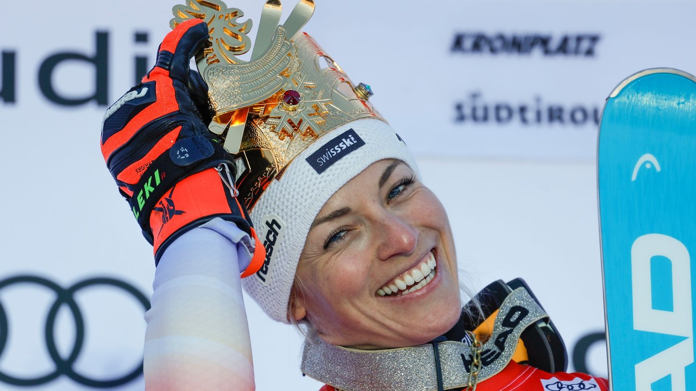 Lara Gutová-Behramiová zvíťazila v obrovskom slalome Svetového pohára v talianskom Kronplatzi.