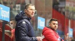 Hlavný tréner HKM Zvolen Antonín Stavjaňa počas zápasu Tipsport ligy.