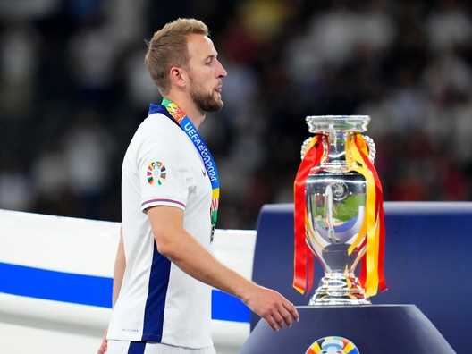 Harry Kane po prehre vo finálovom zápase Španielsko - Anglicko na EURO 2024 (ME vo futbale).