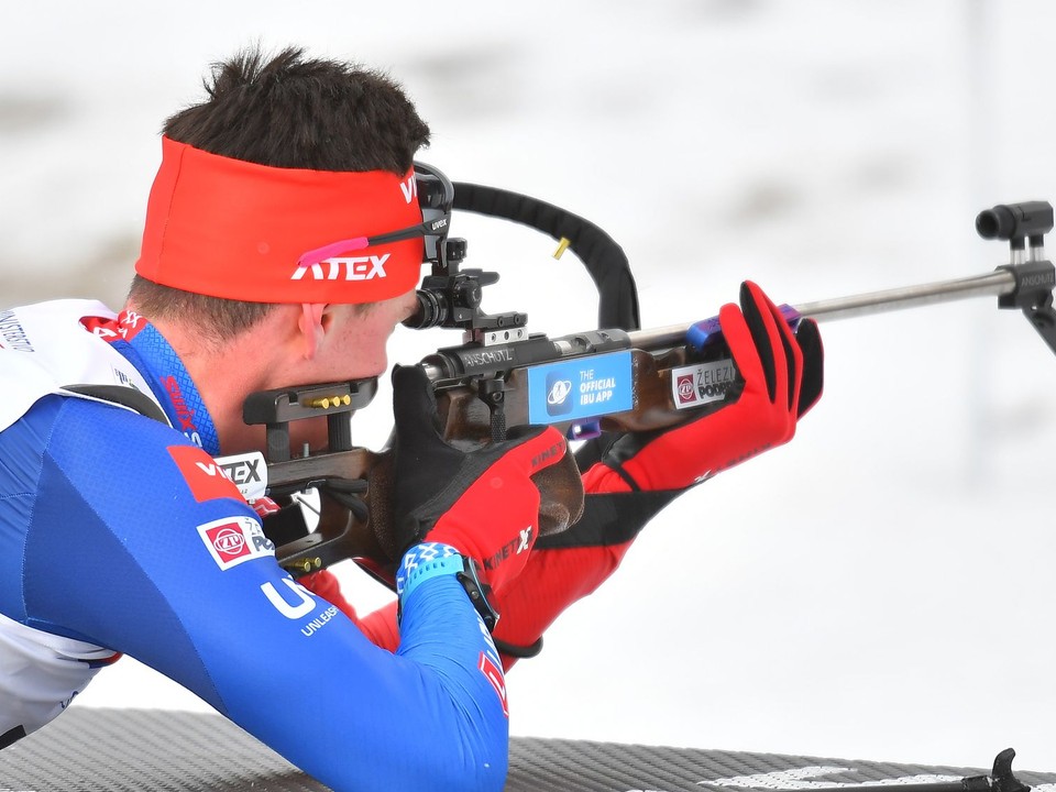 Slovenský biatlonista Tomáš Sklenárik.