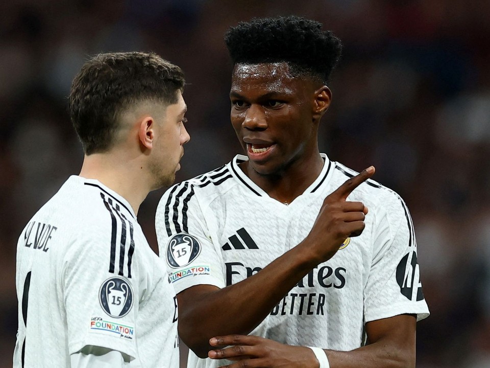 Federico Valverde a Aurelien Tchouameni 