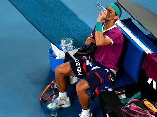 Rafael Nadal v súboji proti Berrettinimu.