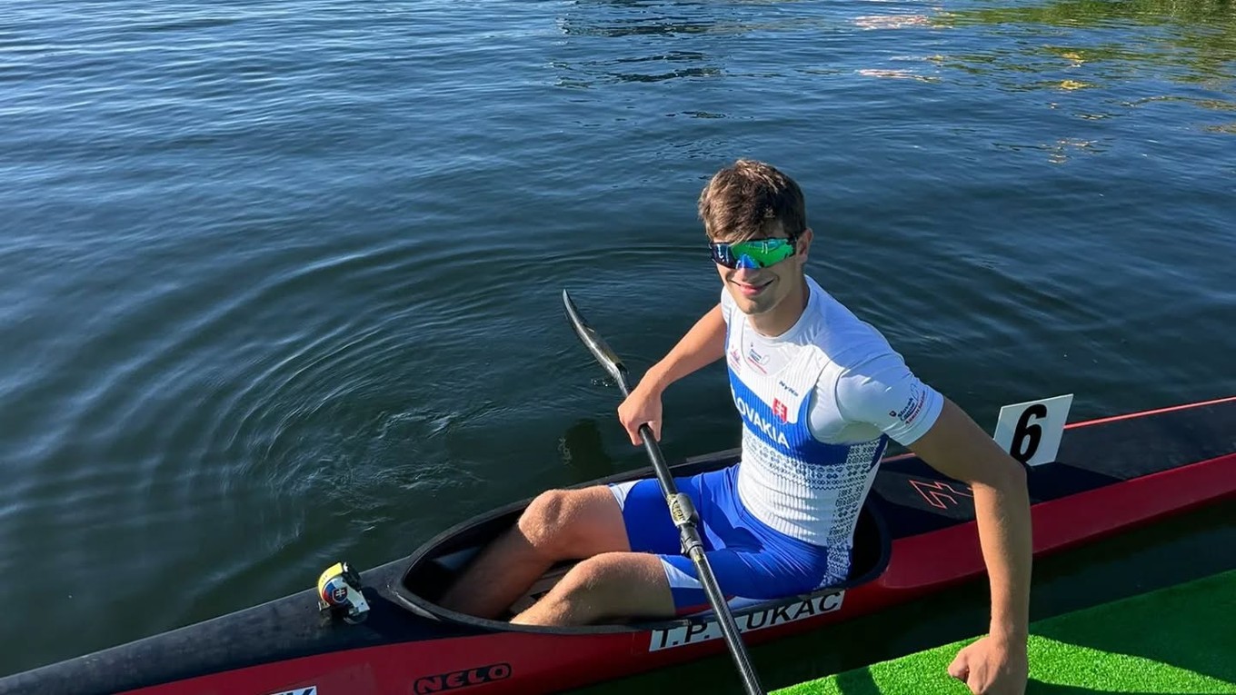 Slovenský reprezentant v kanoistike Teo Lukáč.