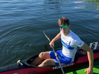 Slovenský reprezentant v kanoistike Teo Lukáč.