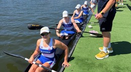 Slovenský ženský štvorkajak - Réka Bugár, Bianka Sidová, Sofia Bergendi a Hana Gavorová v K4 500m 