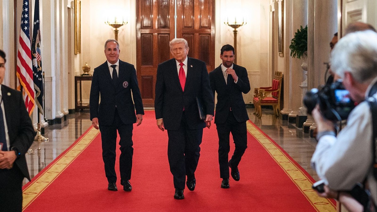 Donald Trump a Lionel Messi. 