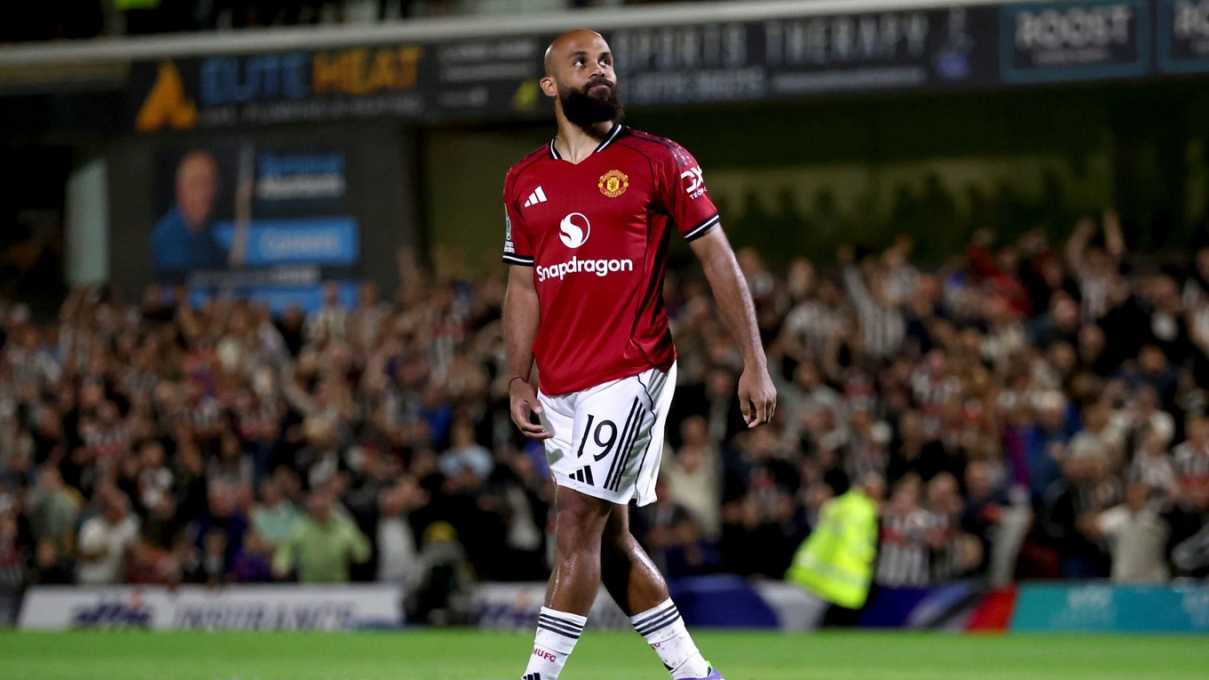 Bryan Mbeumo krátko po tom, čo nepremenil pokutový kop proti Grimsby Town.