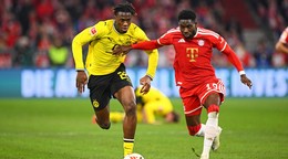 Záber zo zápasu Bayern Mníchov -Borussia Dortmund