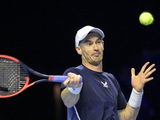 Andy Murray na turnaji ATP v Bazileji 2023.