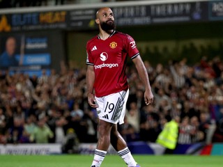 Bryan Mbeumo krátko po tom, čo nepremenil pokutový kop proti Grimsby Town.