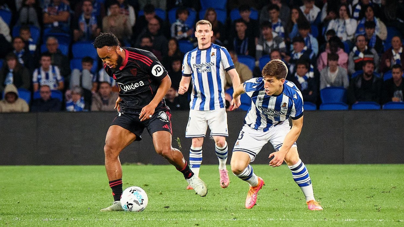 Momentka zo zápasu Real Sociedad - Sevilla