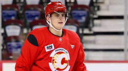 Martin Pospíšil na tréningu Calgary. 