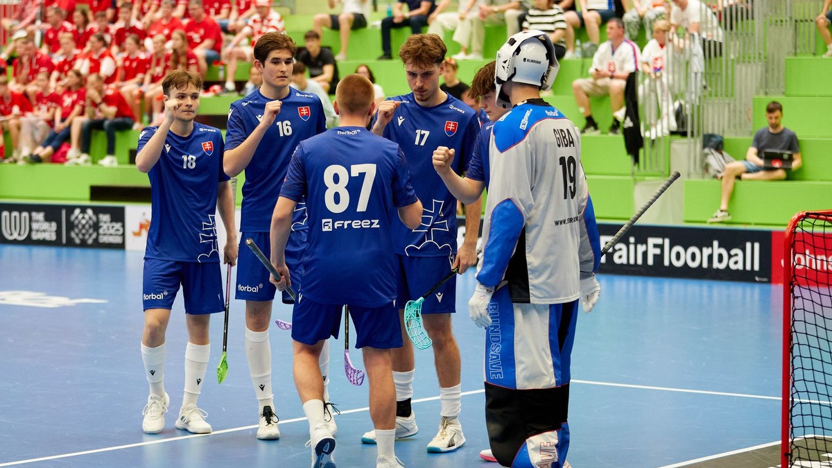 Slovenskí florbalisti do 19 rokov. 