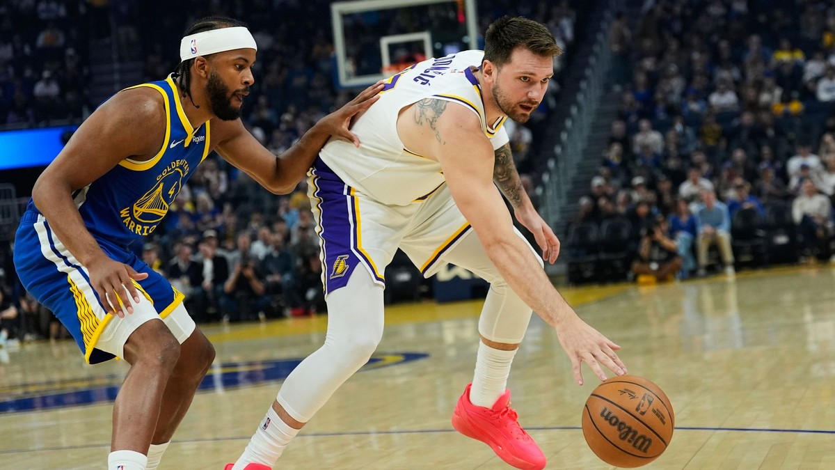 Luka Dončič v zápase s Golden State