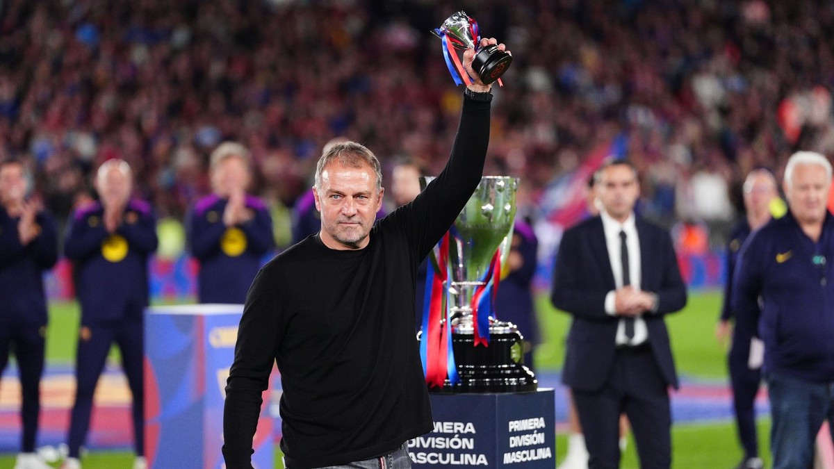 Tréner FC Barcelona Hansi Flick.