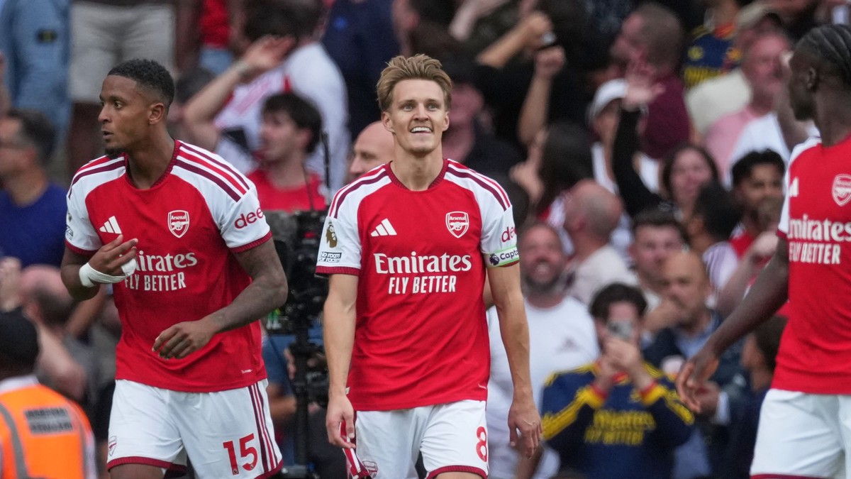 Kapitán Arsenalu Martin Ödegaard.
