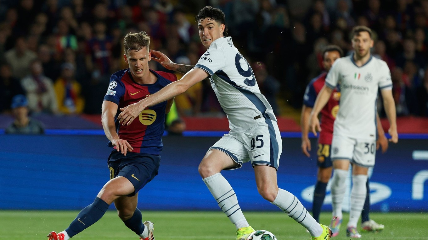 Fotka zo zápasu FC Barcelona - Inter Miláno.